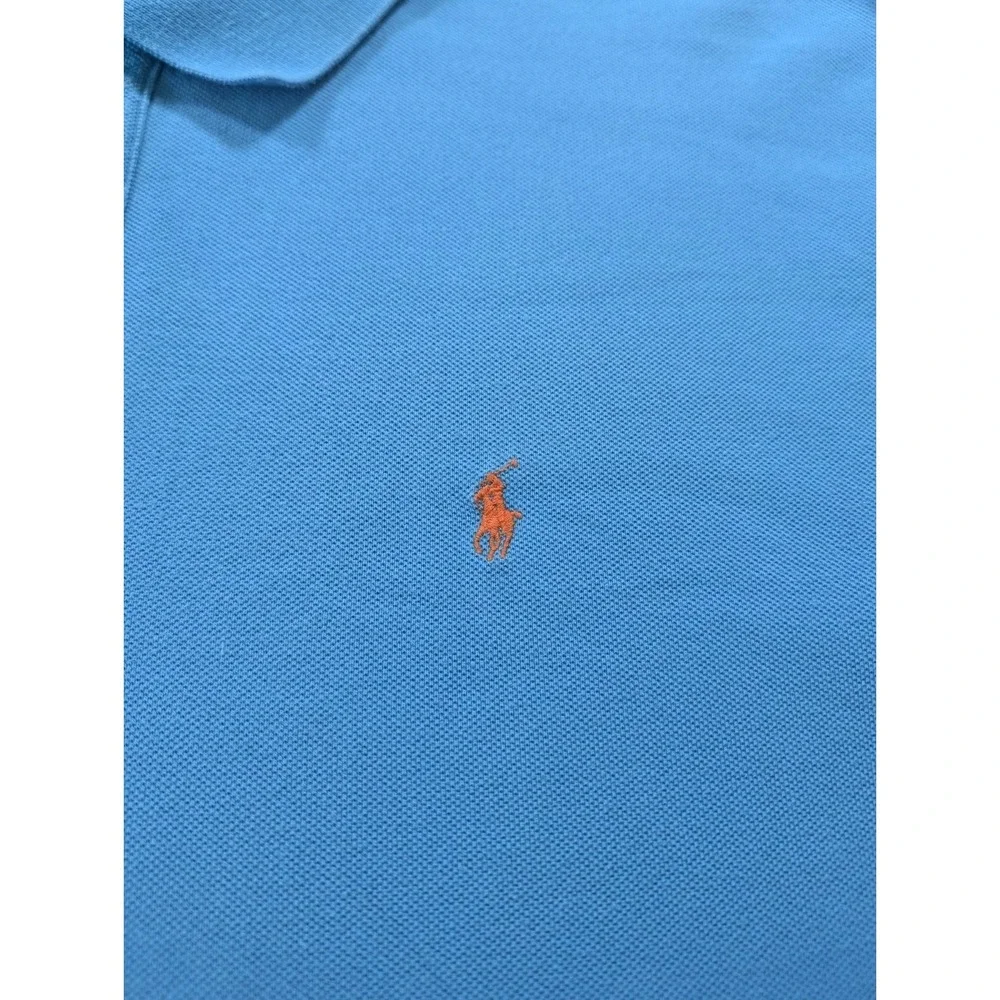 Polo Ralph Lauren Performance Polo Golf Shirt Turquoise‎ Men's XL Orange Pony